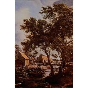  The Watermill by Meindert Hobbema, 17 x 20 Fine Art 