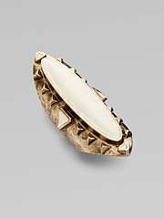  Low Luv Long Wood Ring/Ivory