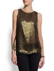   & Accessories Women Tops & Tees Knits & Tees Gold