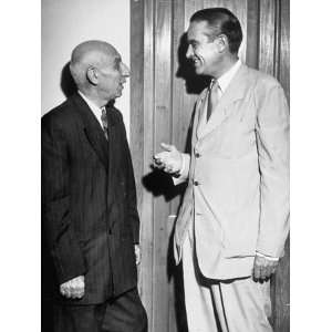  and Mohammed Mossadegh Meeting on Landing of Staircase in Mossadegh 