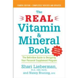   Real Vitamin & Mineral Book by Shari Lieberman & Nancy Bruning 1 Book