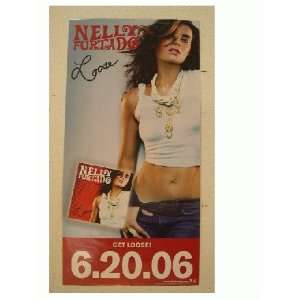Nelly Furtado Poster Loose Belly Shot in White