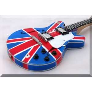 NOEL GALLAGHER Miniature Mini Guitar Oasis Union Jack