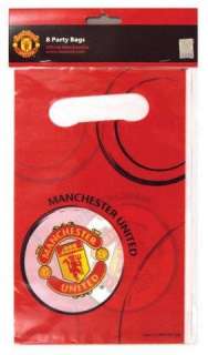 Manchester United Football Club Party Loot Bags x 8 £3.49
