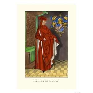  Philip, Duke of Burgundy Giclee Poster Print by H. Shaw 