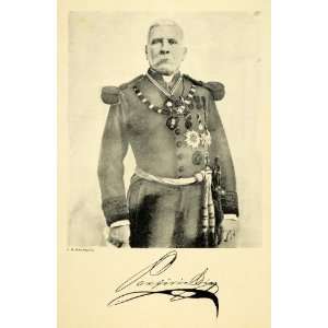  1899 Print General Porfirio Diaz Mexican President War 