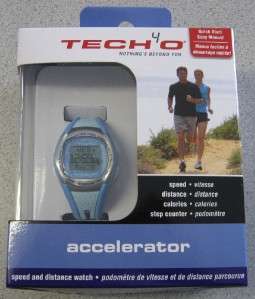 Tech4O Womens Accelerator Watch Speed Calories Steps  