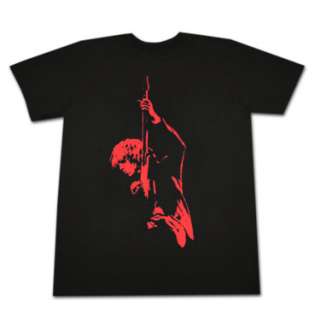 Tom Petty Red Silhouette Black Graphic Tee Shirt  