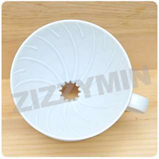  V60 02 WHITE coffee dripper hand drip Brewer Espresso maker  