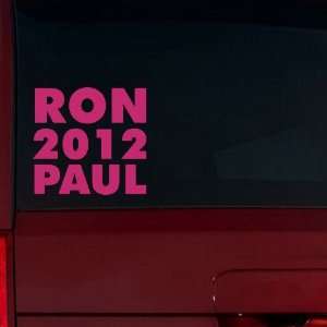 Ron Paul 2012 Window Decal (Pink)