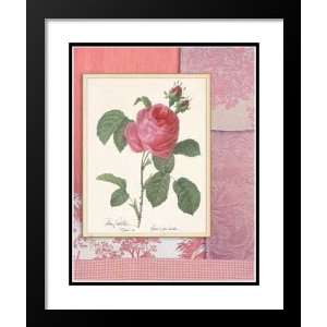 Mary Elizabeth Framed and Double Matted Print 20x23 Shabby Chic Rose 