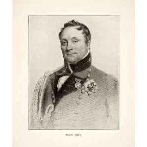  1900 Print Lord Rowland Hill Viscount Napoleonic Wars 