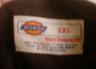   Dickies Rockabilly Retro 50s Work Lounge Bowling Shirt 2XL/XXL  