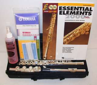 Rosetti Open Hole Flute B Foot, Case, Yamaha Kit, PACKAGE, Book, CD 