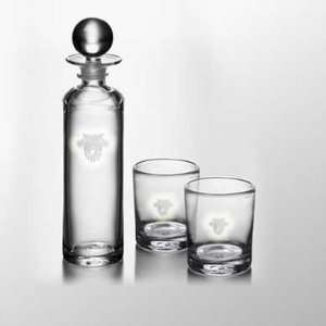  West Point Decanter & Two Double Old Fashioned Glasses by Simon 