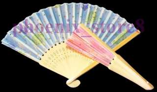   bidding on wholesale 10 pcs Asian Chinese charming folding Silk Fan