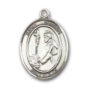  Sterling Silver St. Dominic de Guzman Medal Jewelry