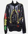 NEW ADIDAS CHILE 62 C&S CUT AND SEW RASTA MENS TRACK TOP JACKET BLACK 