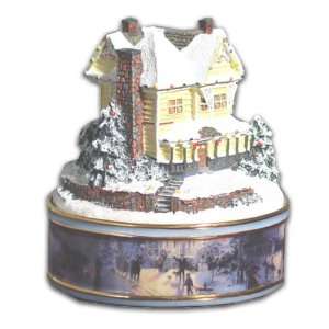 Thomas Kinkade Victorian Christmas II Heirloom Porcelain Music Box A 