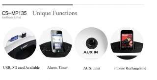   Docking Station Speaker for iPhone and iPod, Alarm, FM, Timer  