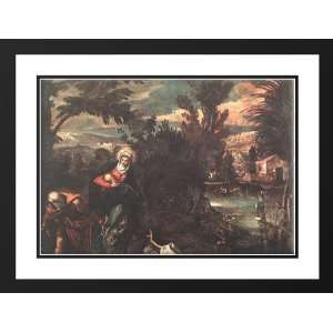 Tintoretto, Jacopo Robusti 38x28 Framed and Double Matted Flight into 