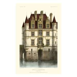  French Chateaux in Brick I Giclee Poster Print by Victor 