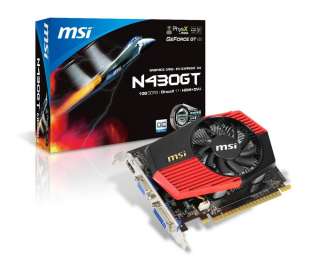 MSI Nvidia GeForce PCI E GT 430 Graphics Video Card 1GB DDR3 N430GT 