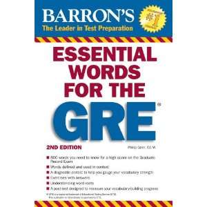   Words for the GRE (Barrons GRE) By Philip Geer  Author  Books