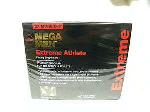 GNC Mega Men Extreme Athlete Vitapak 30day new in box with 2x more vit 