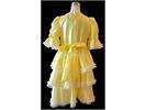 Yellow Victorian Wedding Flower Girl Costume Dress Gown  
