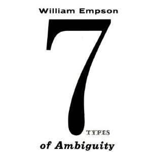   OF AMBIGUITY] [Paperback] William(Author) Empson  Books