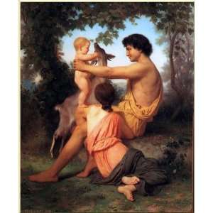   William Adolphe Bouguereau   40 x 48 inches   Idyll Family from ant