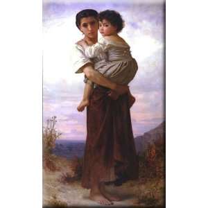  Young Gypsies 18x30 Streched Canvas Art by Bouguereau, William 