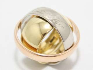   18K TRI COLOR GOLD TRINITY MUST ESSENCE RING 50 LIMITED EDITION  