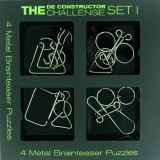 The De constructor Challenge 4 Metal Brain Teaser Set (1 1 4) by 