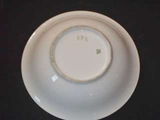   Antique Porcelain Hand Painted Grapes Bowl 9 3/8 Diameter  