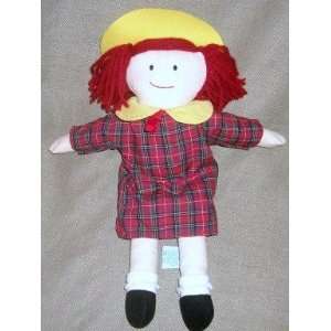  Madeline 14 Cloth Rag Doll in Plaid Dress Toys & Games