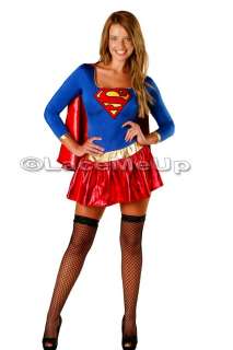 Halloween Super Woman Hero supergirl Costume Fancy Dress Ladies size 6 