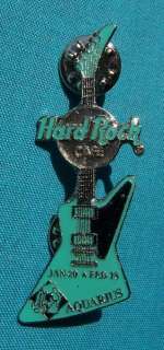 TOKYO JAPAN AQUARIUS BIRTHDAY GUITAR Hard Rock Cafe PIN  