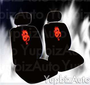 New Red Dragon Universal Car Seat Covers Steering Set  