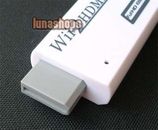 Wii to HDMI Wii2HDMI 3.5mm Female Converter Adapter Box  