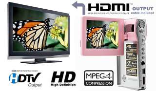   HD Ultra Slim Digital Video Camcorder+Camera+/MP4+HDMI~Pink  