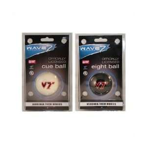  Virginia Tech Cue and Eight Ball Pool Set