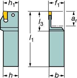 SANDVIK Square Shank Holder R151.21 16 40A 1 x 6 [182]  