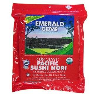 Emerald Cove Silver Grade Organic Pacific Sushi Nori (Dried Seaweed 