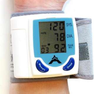 LCD Wrist Band Cuff Blood Pressure Heart Rate Monitor S  