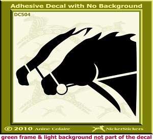 Thoroughbred Horse Racing Trailer Car Decal Sticker 468  