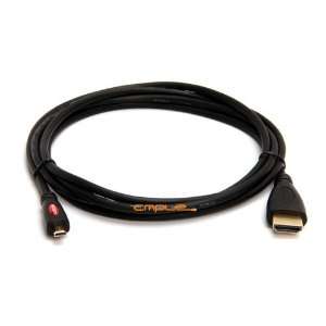 Cmple   MICRO HDMI to HDMI cable Gold Plated for Cell 