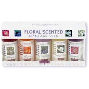  FLORAL SCENTED MASSAGE OIL 5 PACK BX Health & Personal 