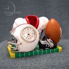 Miniature Sports Football Set; Helmet, Ball Mini Clock